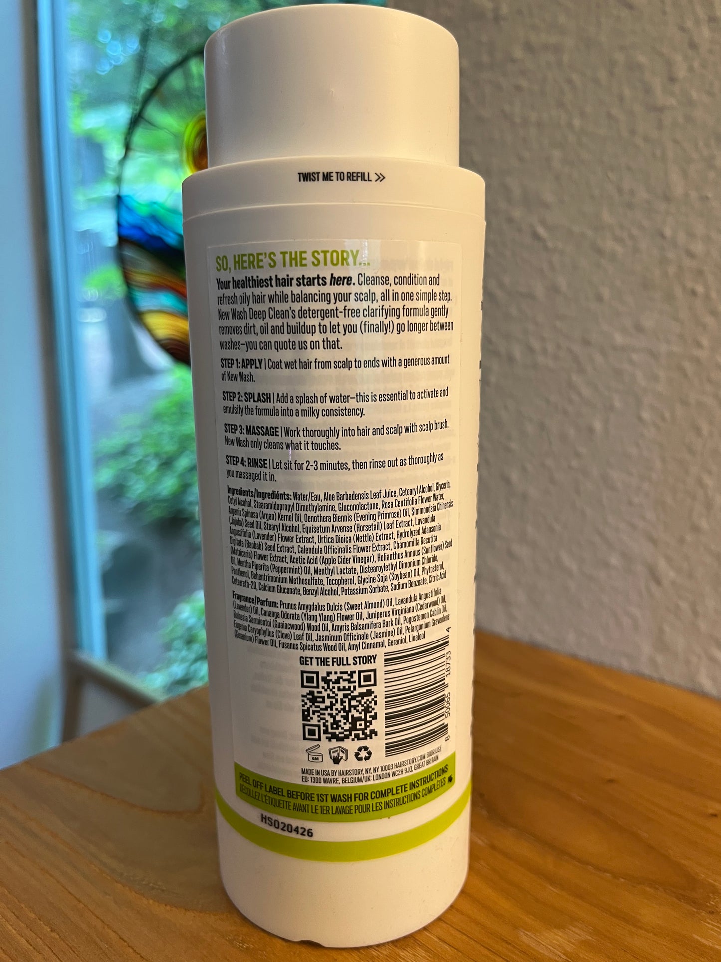NEW WASH DEEP CLEAN
CLEANSING & CONDITIONING CREAM FOR OILY AND FINE HAIR