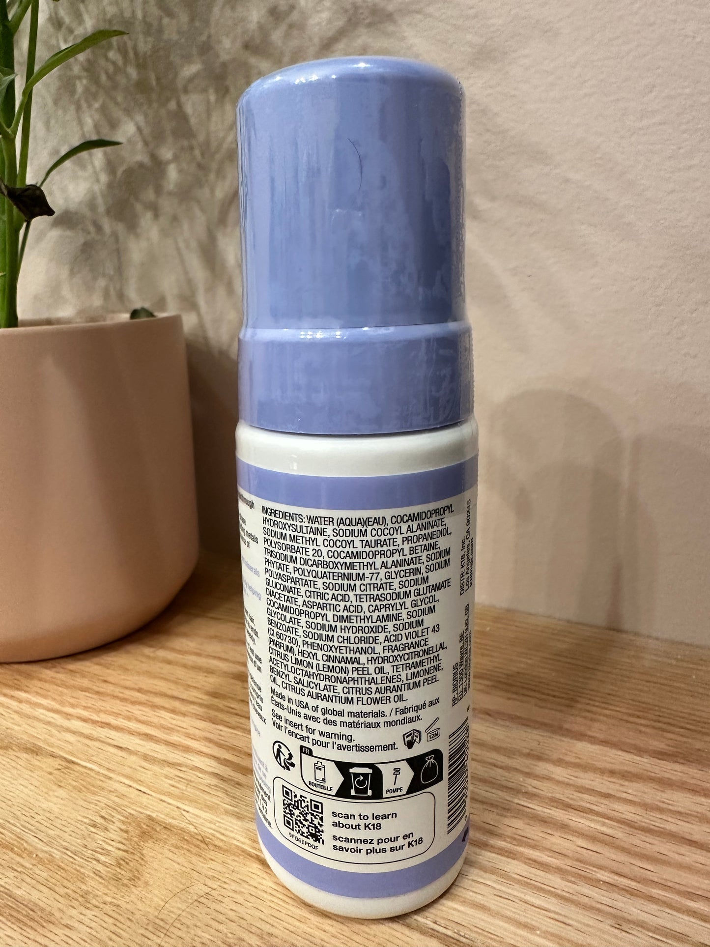 K18 Biomimetic Hairscience
TripleBright Oxidation Defense Purple Shampoo Foam