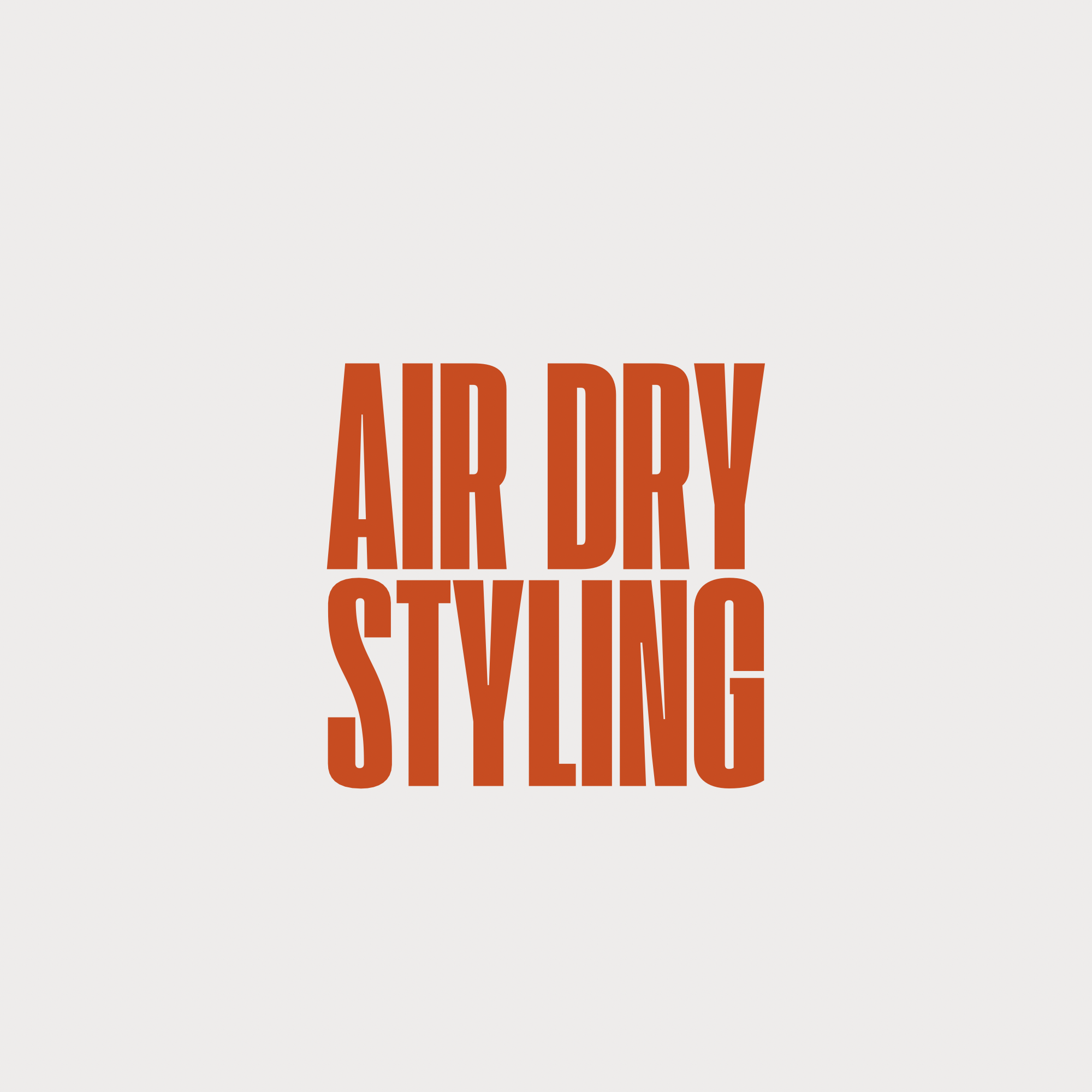 Air Dry Styling