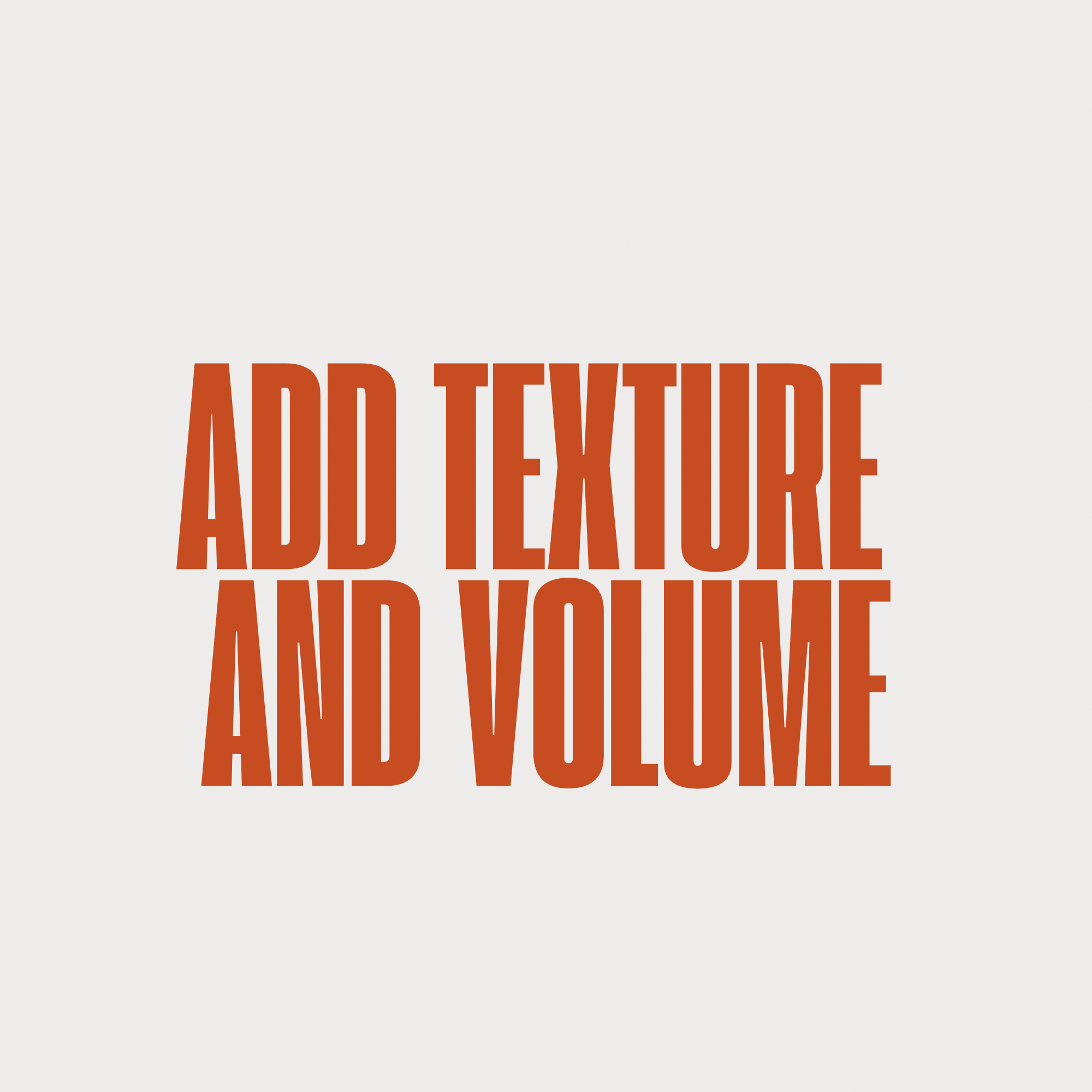 Add Texture and Volume
