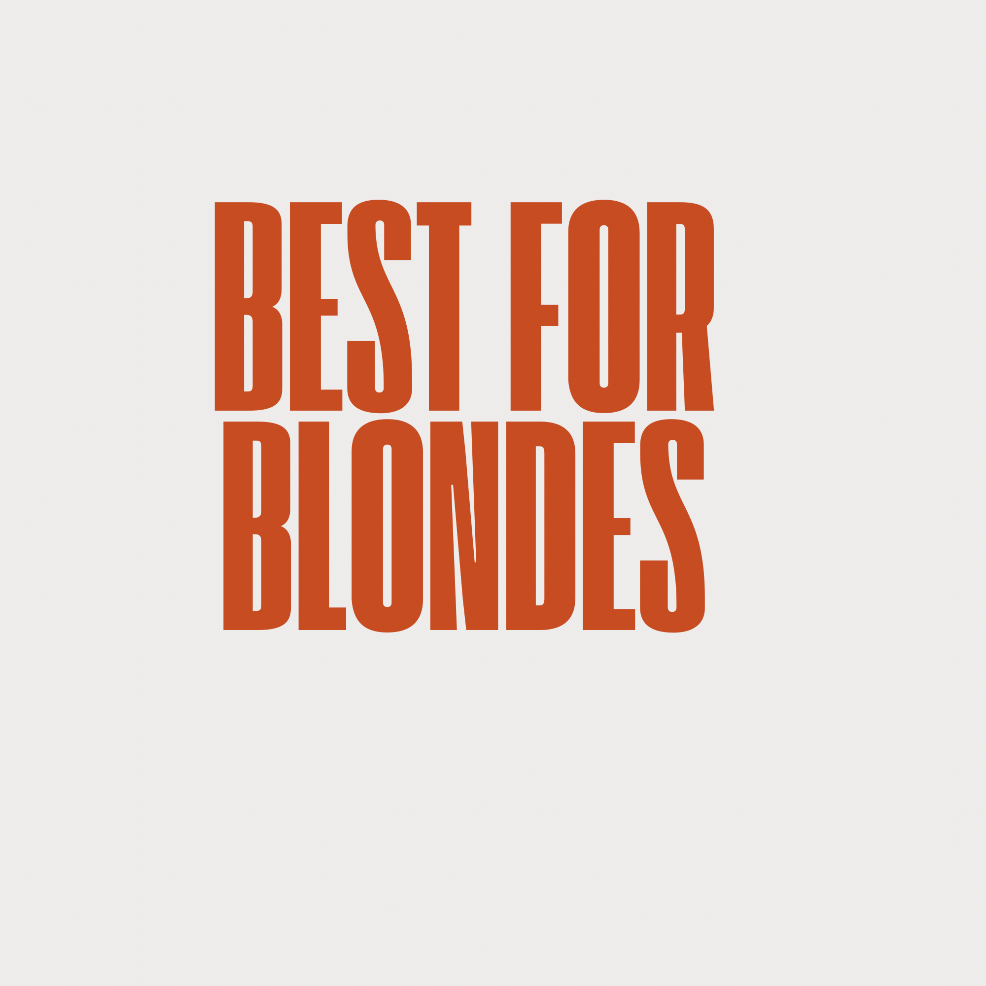 Best for Blondes