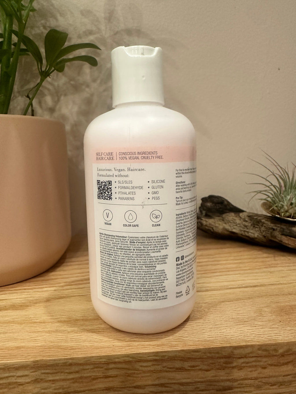 VoCÊ Natural Volume Conditioner for Fine to Medium Hair | Anti-Frizz, Shine Enhancing, Non-Toxic, Cruelty-Free, Vegan with Olive Fruit Oil, Swertia Japonica, Acai Berry, and Coconut (8.5 oz | 250 ml)