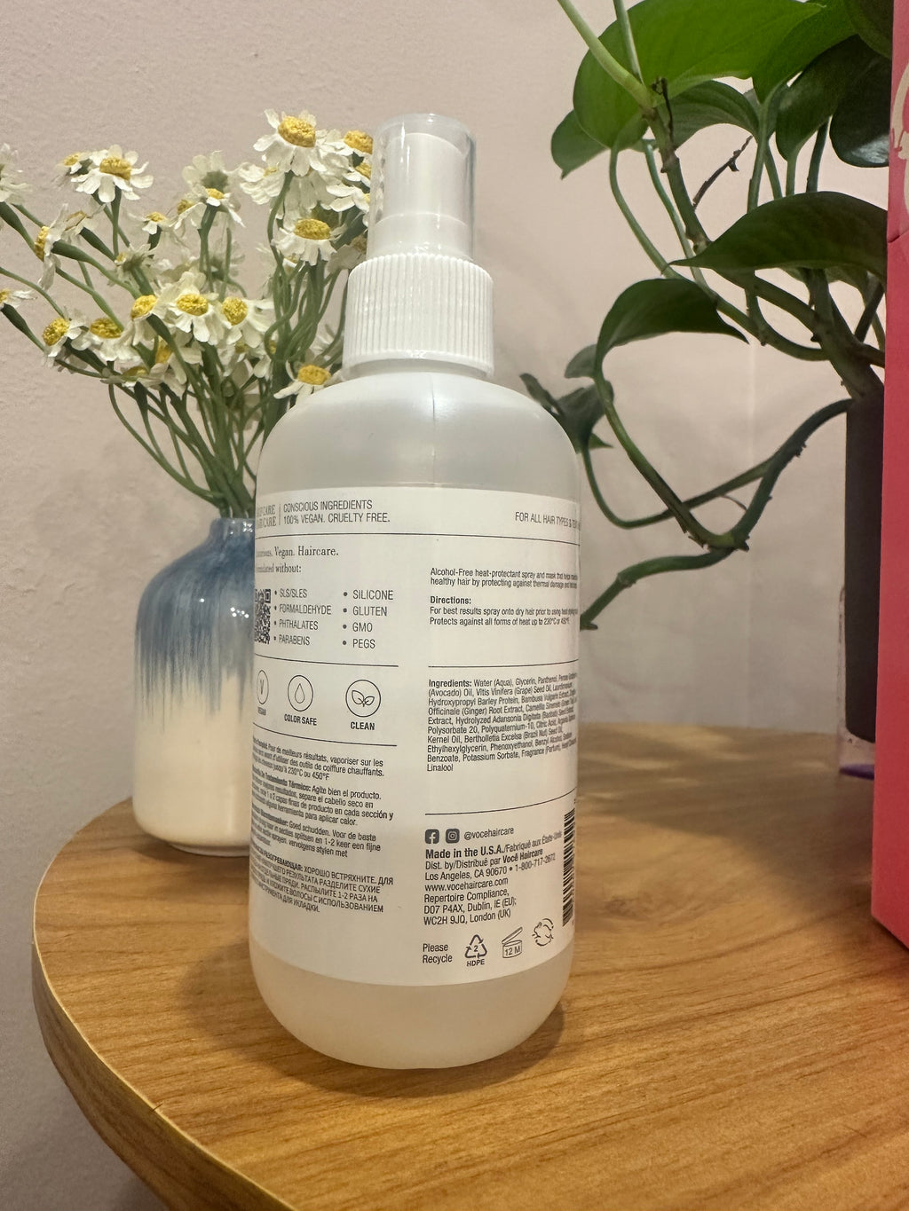VoCÊ Haircare Thermal Heat Mask | Natural Heat Protectant Spray