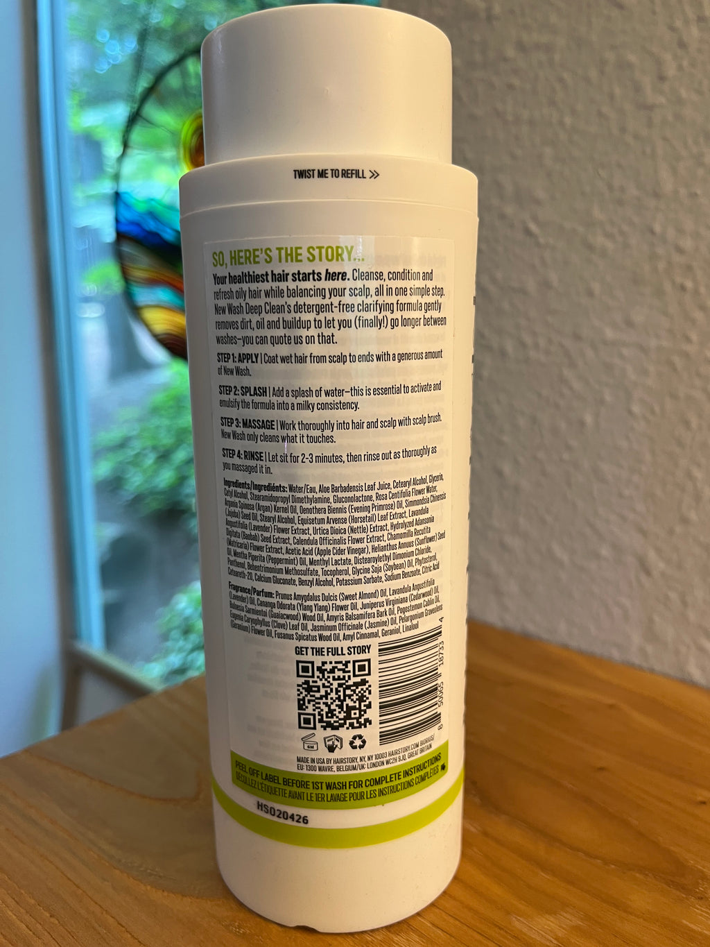 NEW WASH DEEP CLEAN
CLEANSING & CONDITIONING CREAM FOR OILY AND FINE HAIR