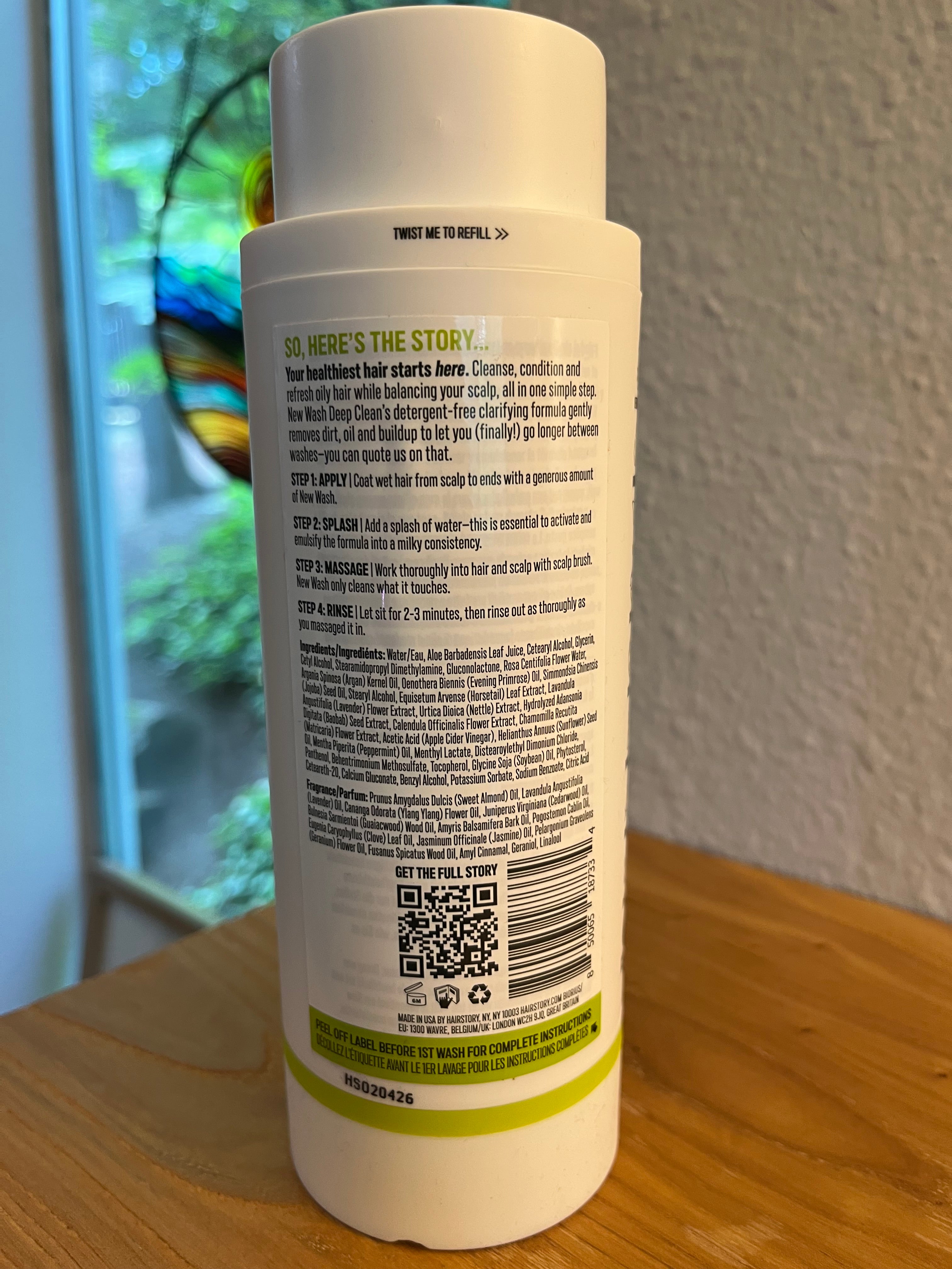 NEW WASH DEEP CLEAN
CLEANSING & CONDITIONING CREAM FOR OILY AND FINE HAIR