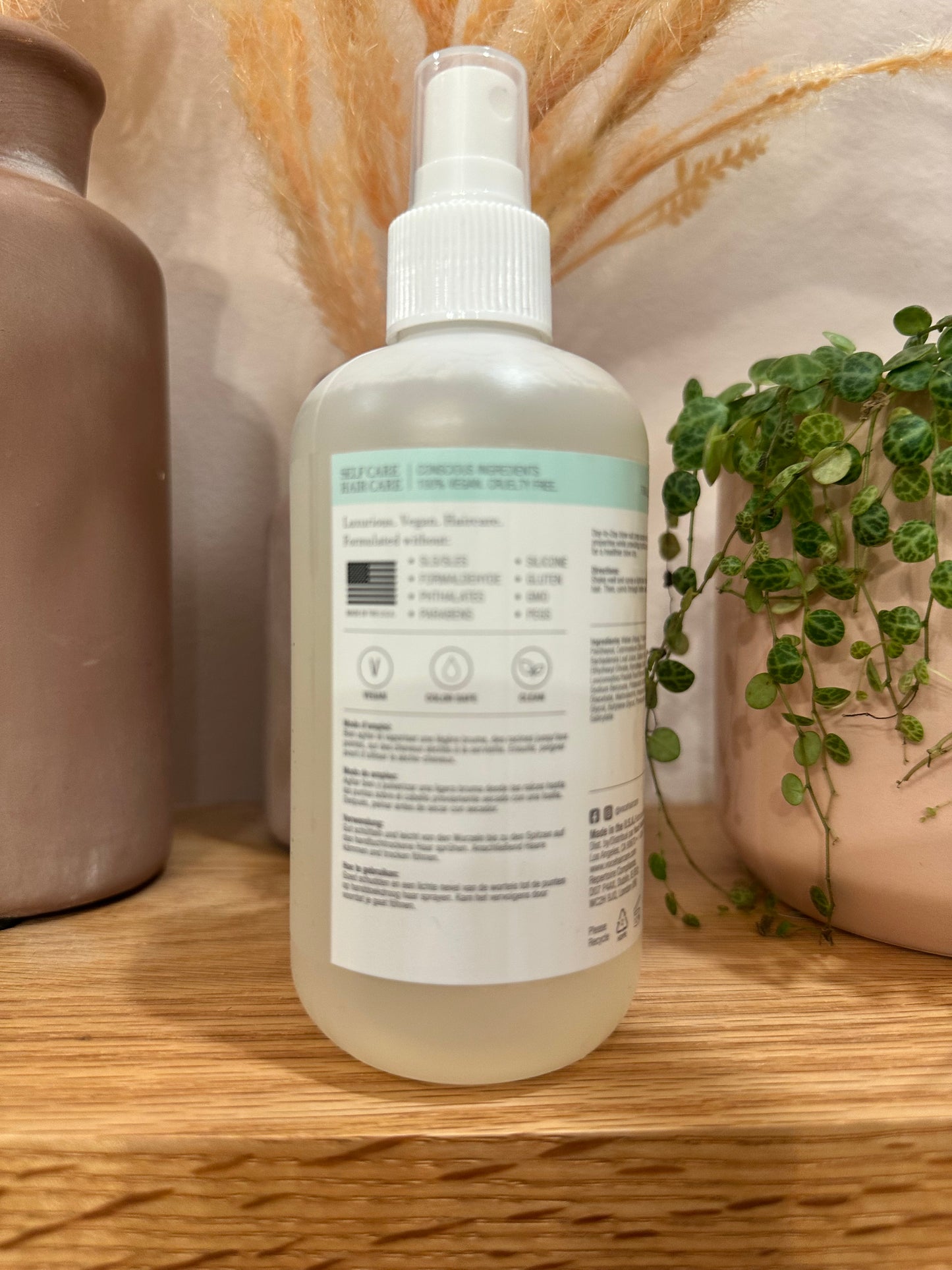 VoCÊ Haircare – Vegan Prep + Prime Blowout Spray | Shine, Style Retention, Heat Protection, Nourishes Hair, Anti-Frizz, Non-Toxic, Cruelty-Free, Vegan Haircare (8.5 oz | 250 ml)