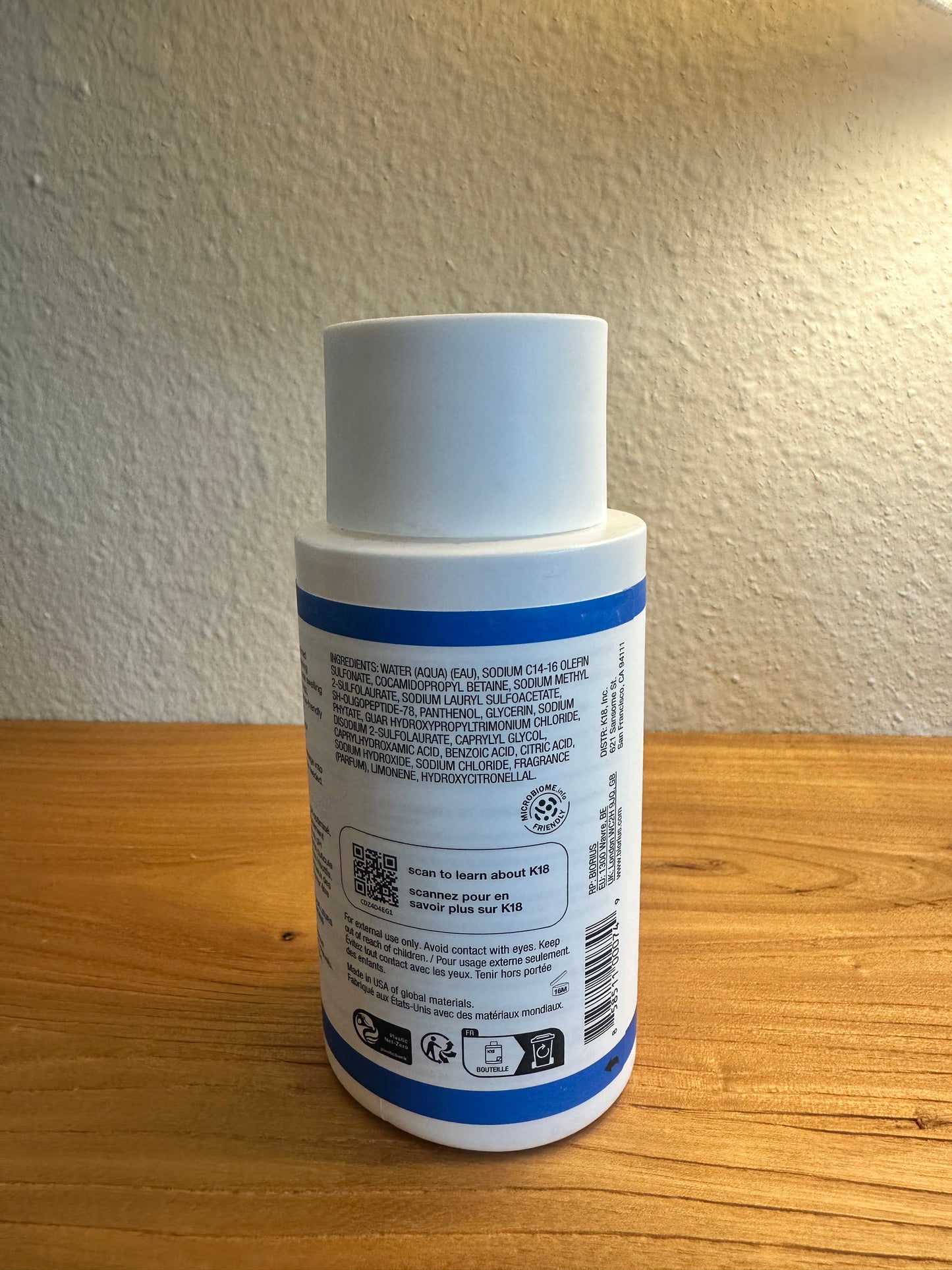 K18 DAMAGE SHIELD pH protective shampoo