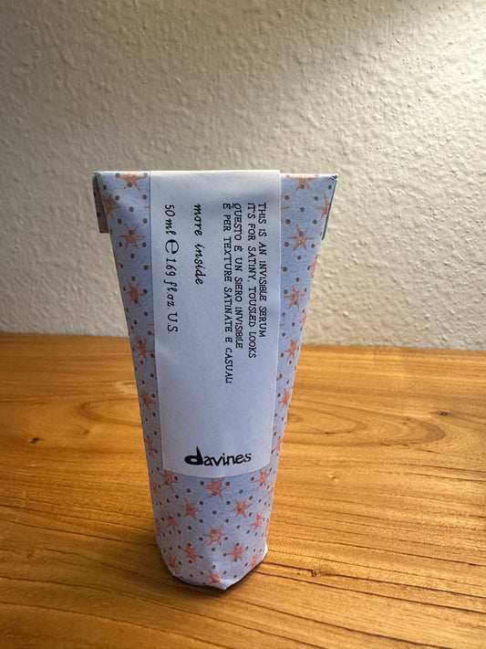 Davines MORE INSIDE
This is an Invisible Serum
Anti frizz serum for tamer hair