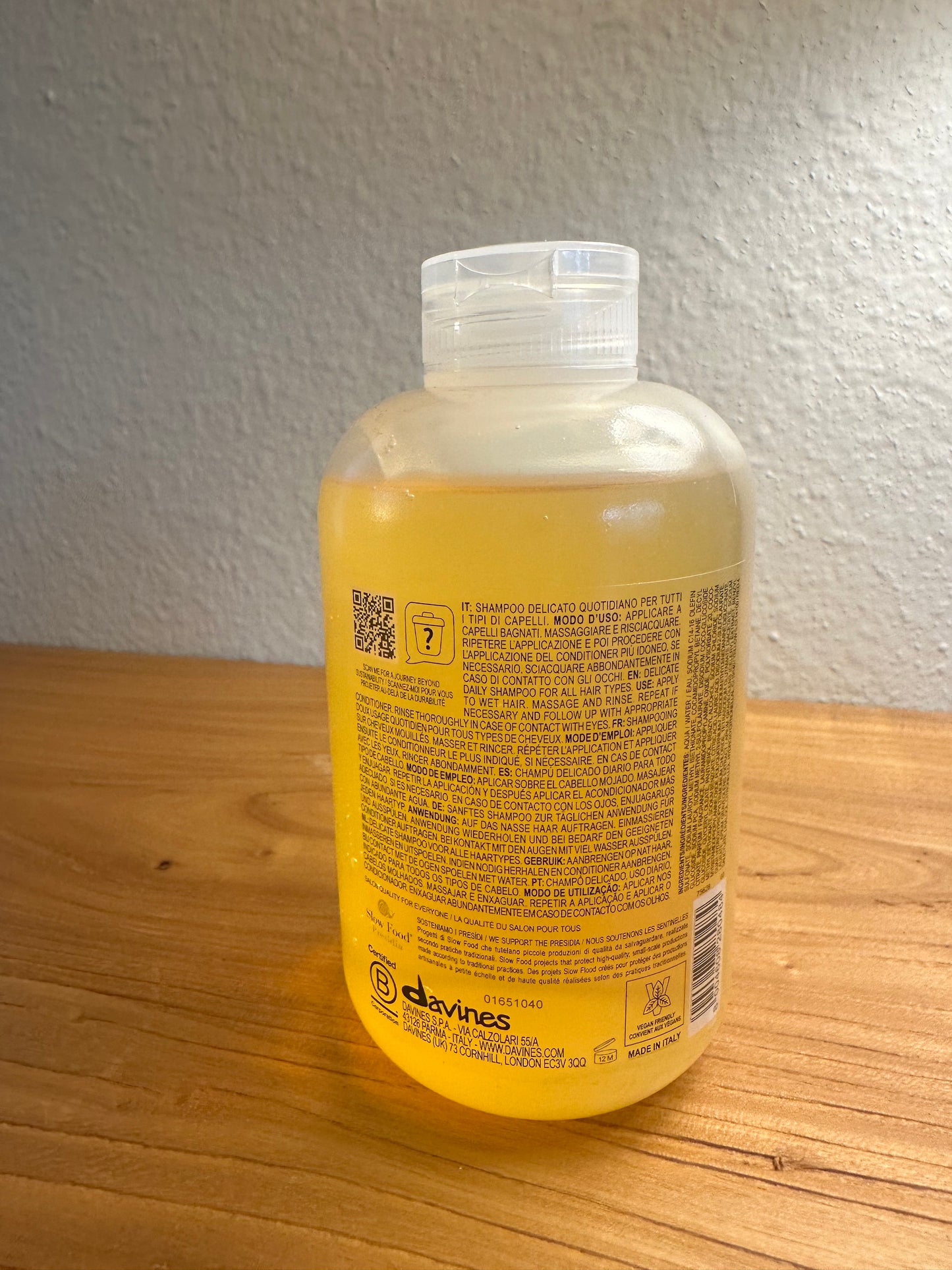 Davines ESSENTIAL HAIRCARE
DEDE Shampoo
Delicate Daily Shampoo