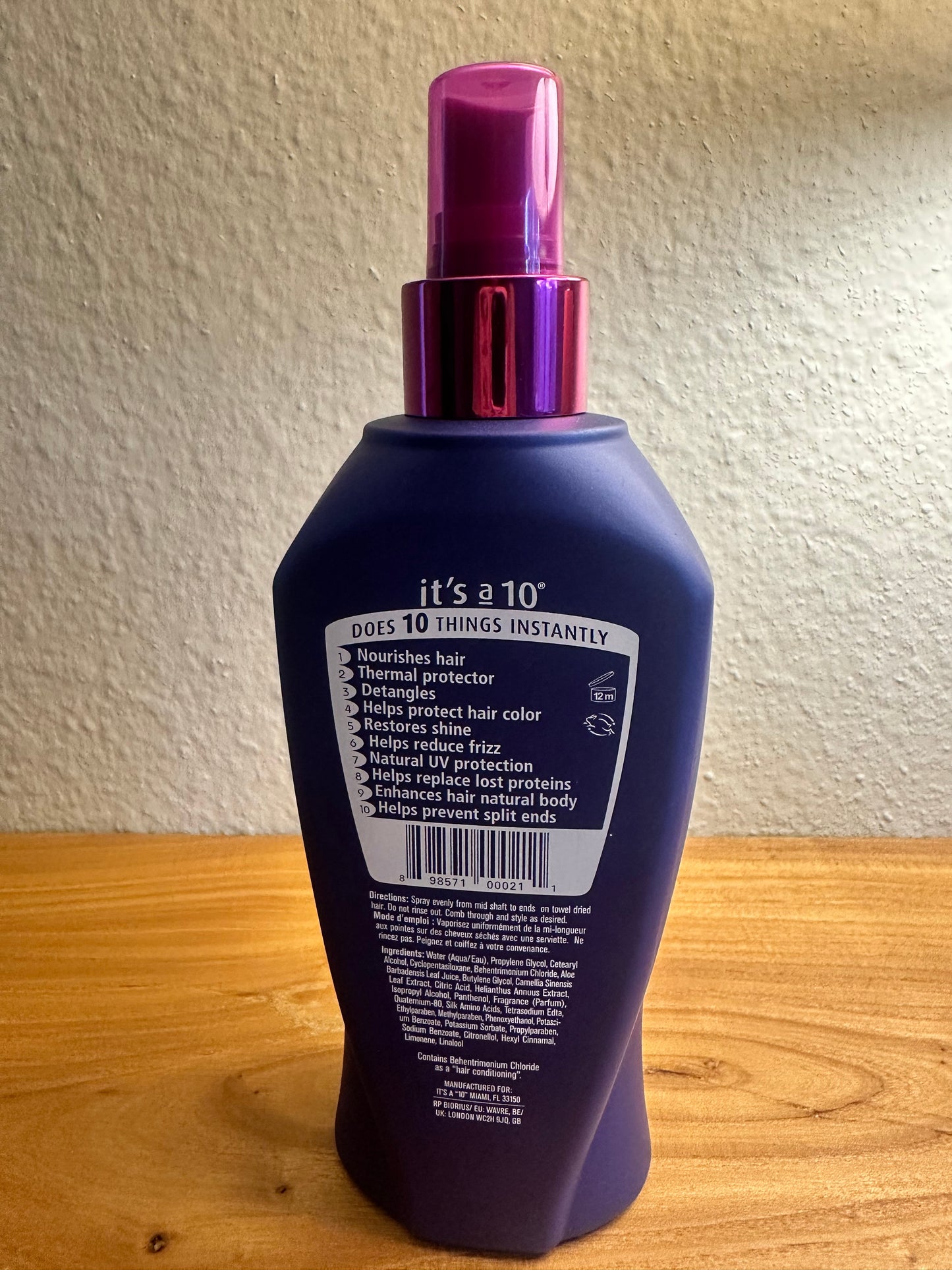 It's a 10 Miracle Leave-In 10 oz.