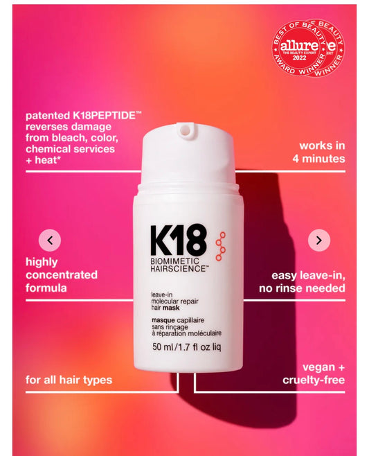 K18 leave in molecular repair mask