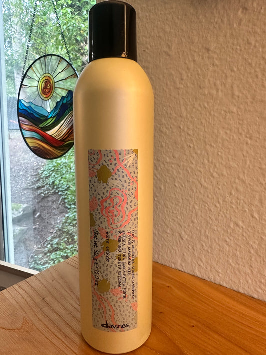 Davines MORE INSIDE
This Is An Extra Strong Hairspray
Extra Strong Hair Spray for Long Lasting Hold